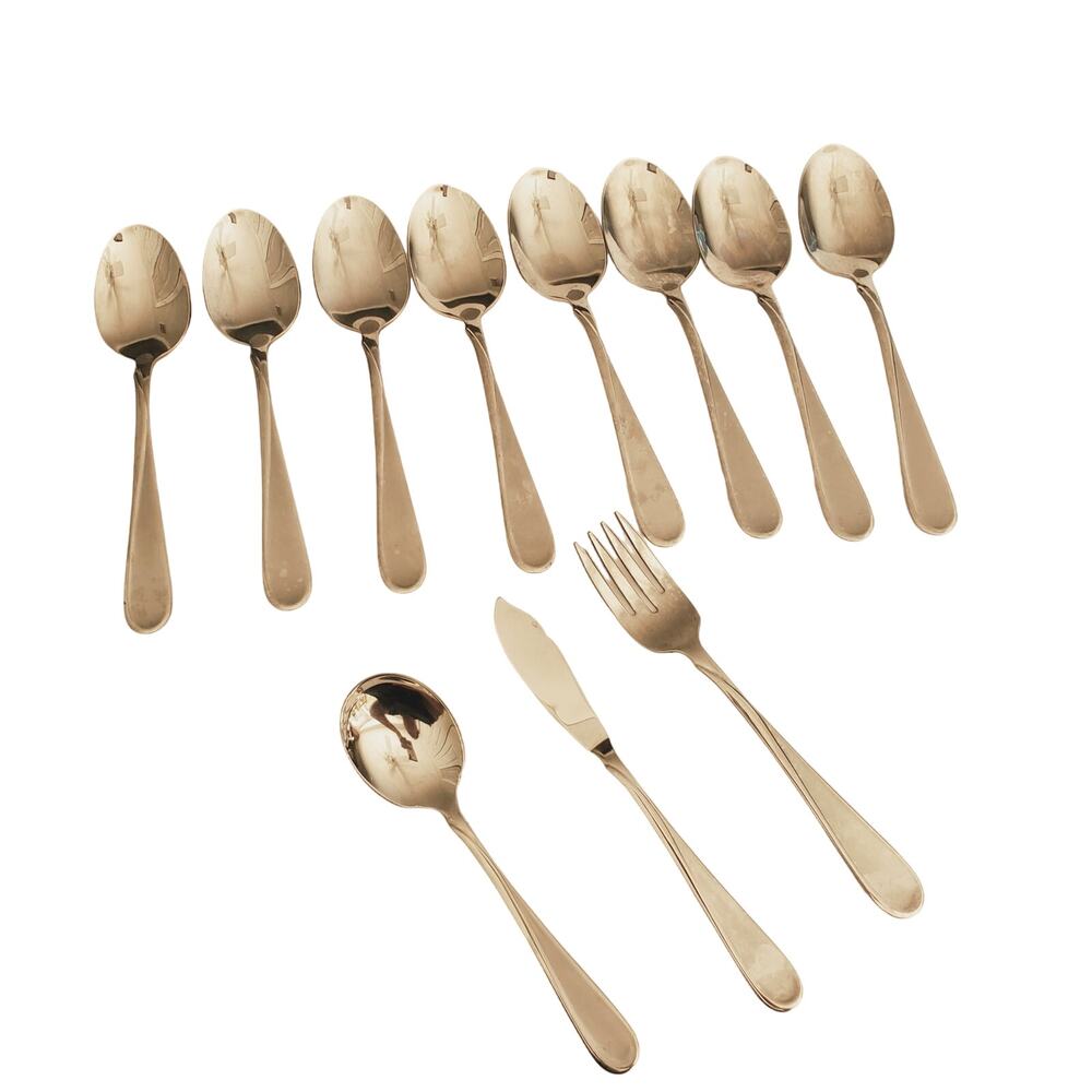 Oneida Satin Flight Stainless USA Silverware Flatware 11 Pieces
